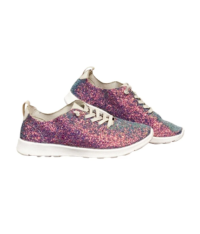 Slip - On Women's Canvas Sneakers in Navy for Easy and Effortless WearWomen's Mayo Glitter Sneakers In Multi