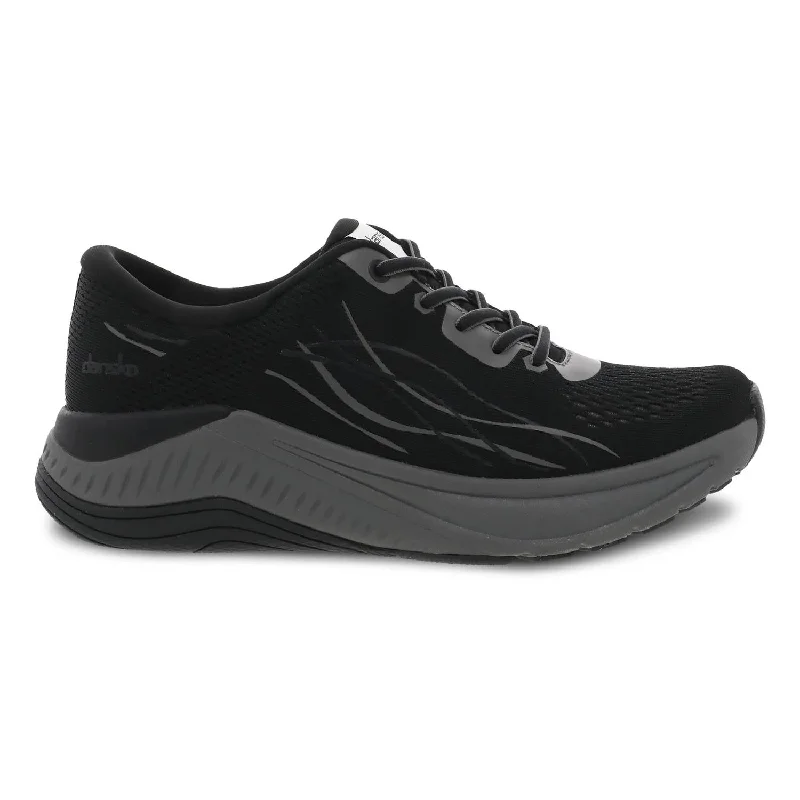 Women's Sneakers with Removable Insoles for Easy Cleaning and CustomizationWomen's Pace Sneaker In Black/grey Mesh