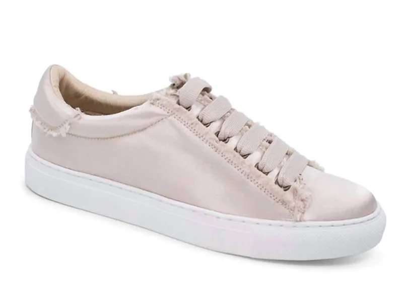 Foldable Women's Travel Sneakers for Compact Storage in LuggageWomen's Sanremo Sneaker In Champagne Satin