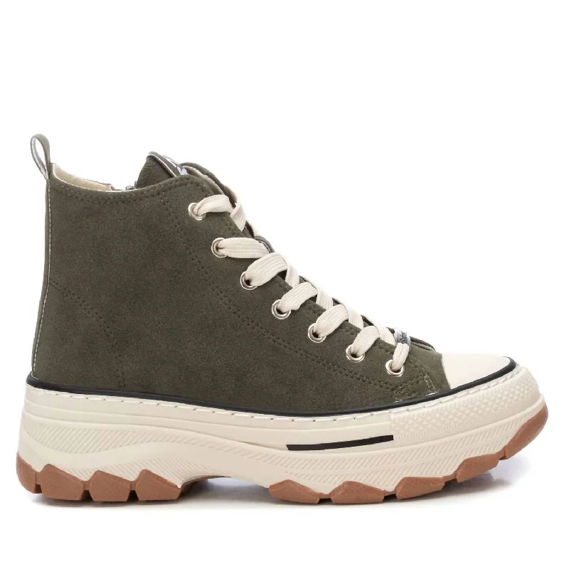 Lightweight Knit Women's Sneakers with Arch Support for All - Day ComfortWomen's Sneaker Booties In Kakhi