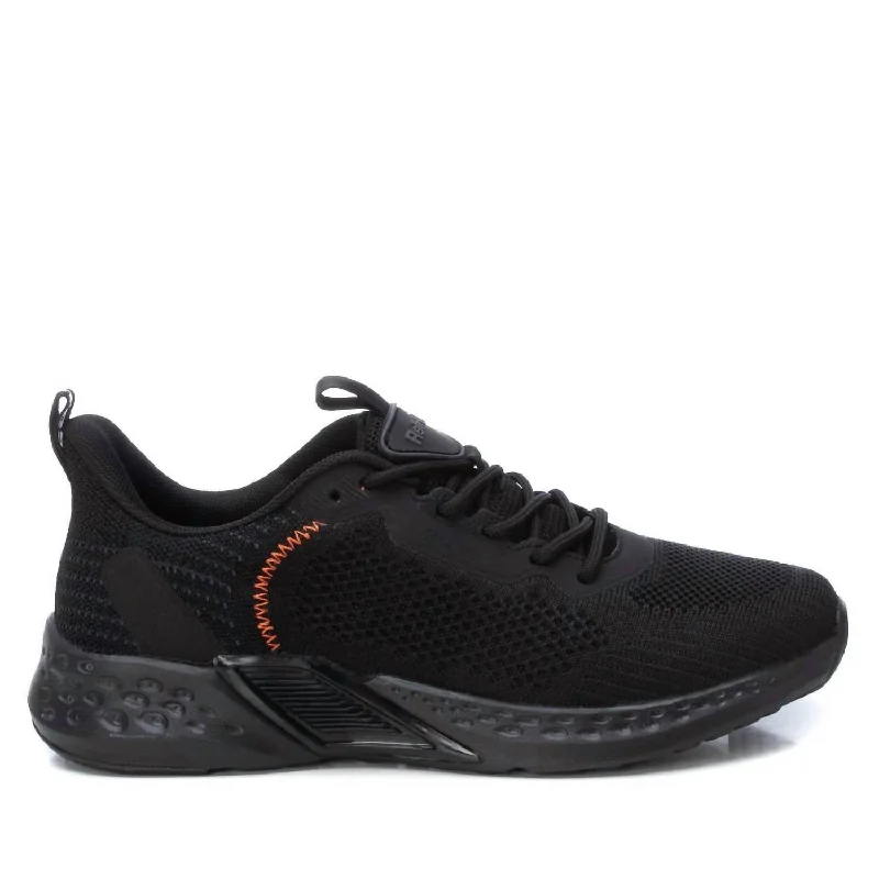 High - Top Women's Leather Sneakers in Black for a Stylish and Durable OptionWomen's Trainer Sneakers In Black