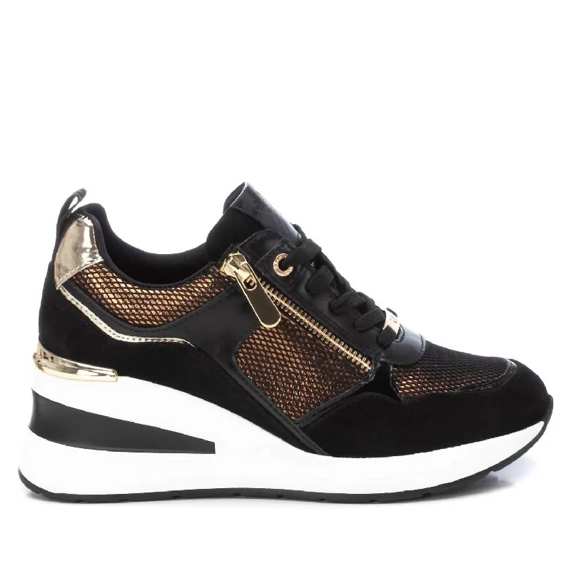 Foldable Women's Travel Sneakers for Compact Storage in LuggageWomen's Trainer Sneakers In Bronze