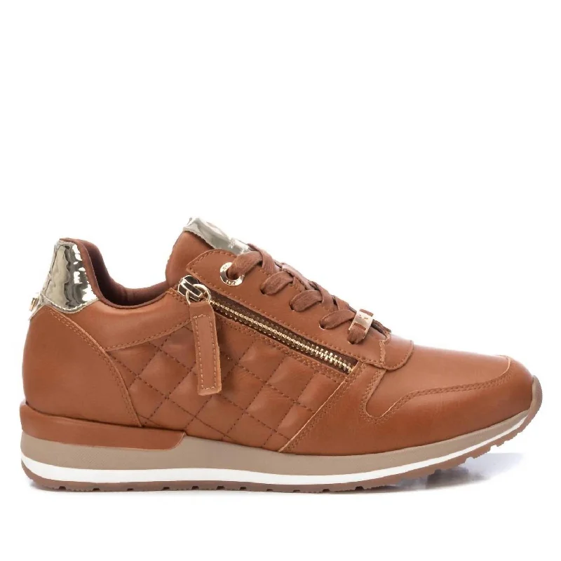 Wide - Width Women's Sneakers for Comfortable Fit for Those with Wider FeetWomen's Trainer Sneakers In Camel