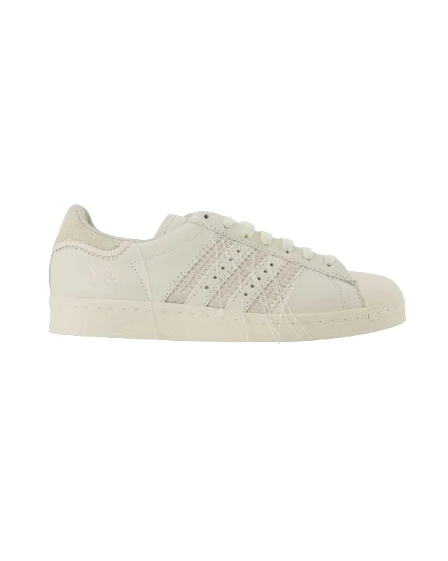 Women's Sneakers with Adjustable Straps for a Customized Fit During High - Impact ExercisesY-3 Superstar Sneakers - Y-3 - Leather - Off White